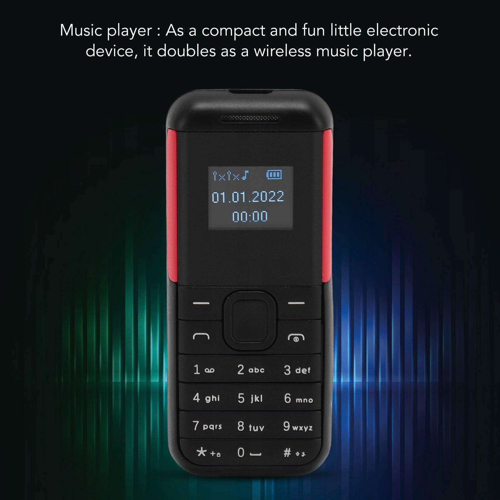 SMALL MOBILE PHONE MINI PHONE 2G SCREEN 0,66 INCH 2 IN 1 Brand myPhone