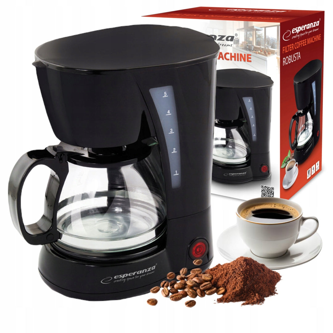 SMALL OVERFLOW COFFEE MAKER JUG REUSABLE FILTER 650W 0,6l