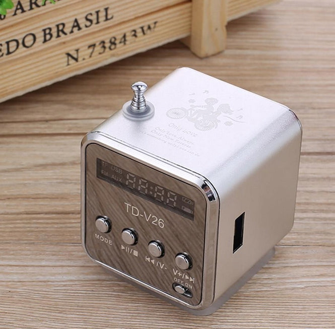 SMALL RADIO PORTABLE BLUETOOTH SPEAKER KITCHEN RADIO FM USB MINIJACK MP3 Manufacturer code 500109