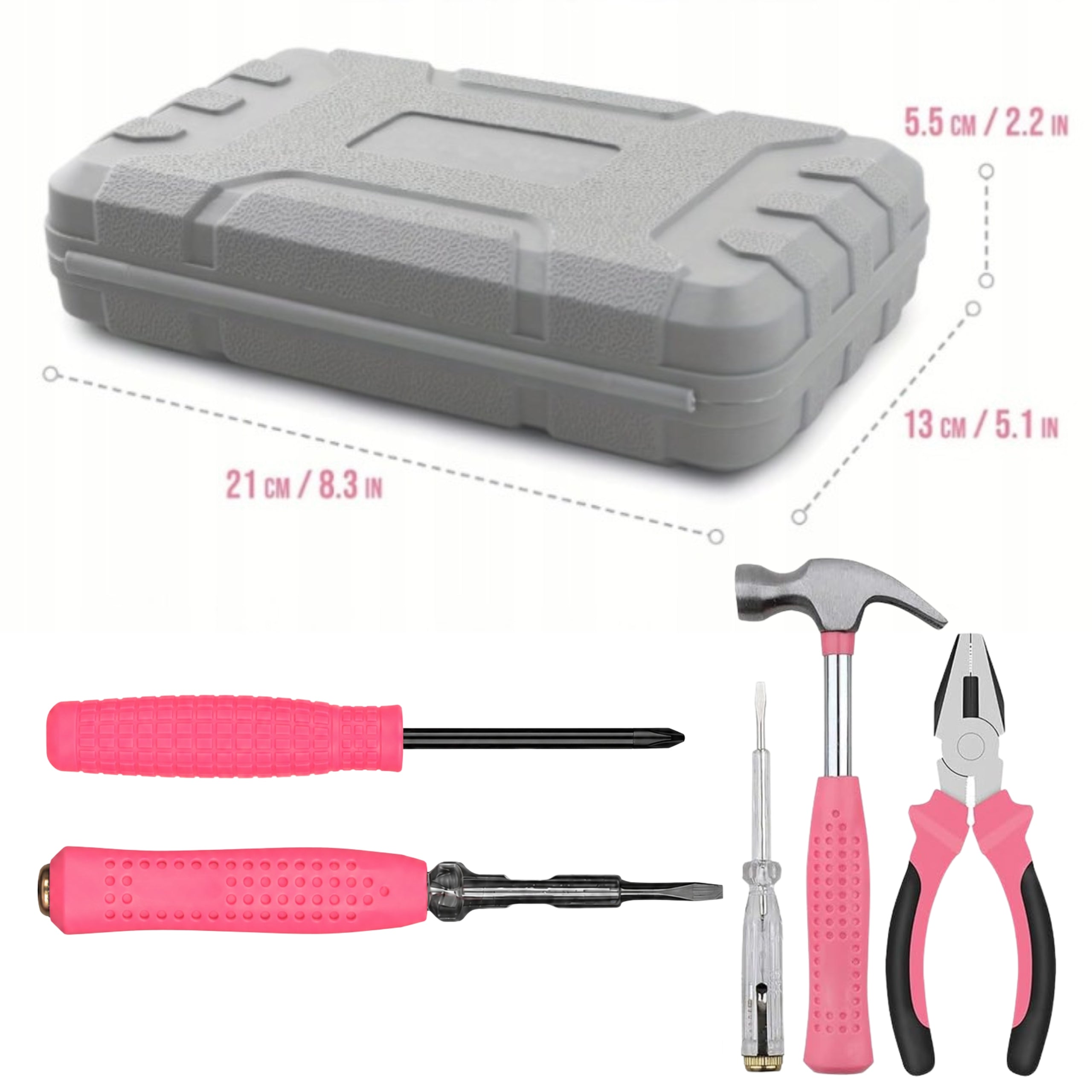 SMALL SET OF HAND TOOLS FOR REPAIRING SUITCASE FOR WOMEN 14 EL. KEYS Number of items in the set 24