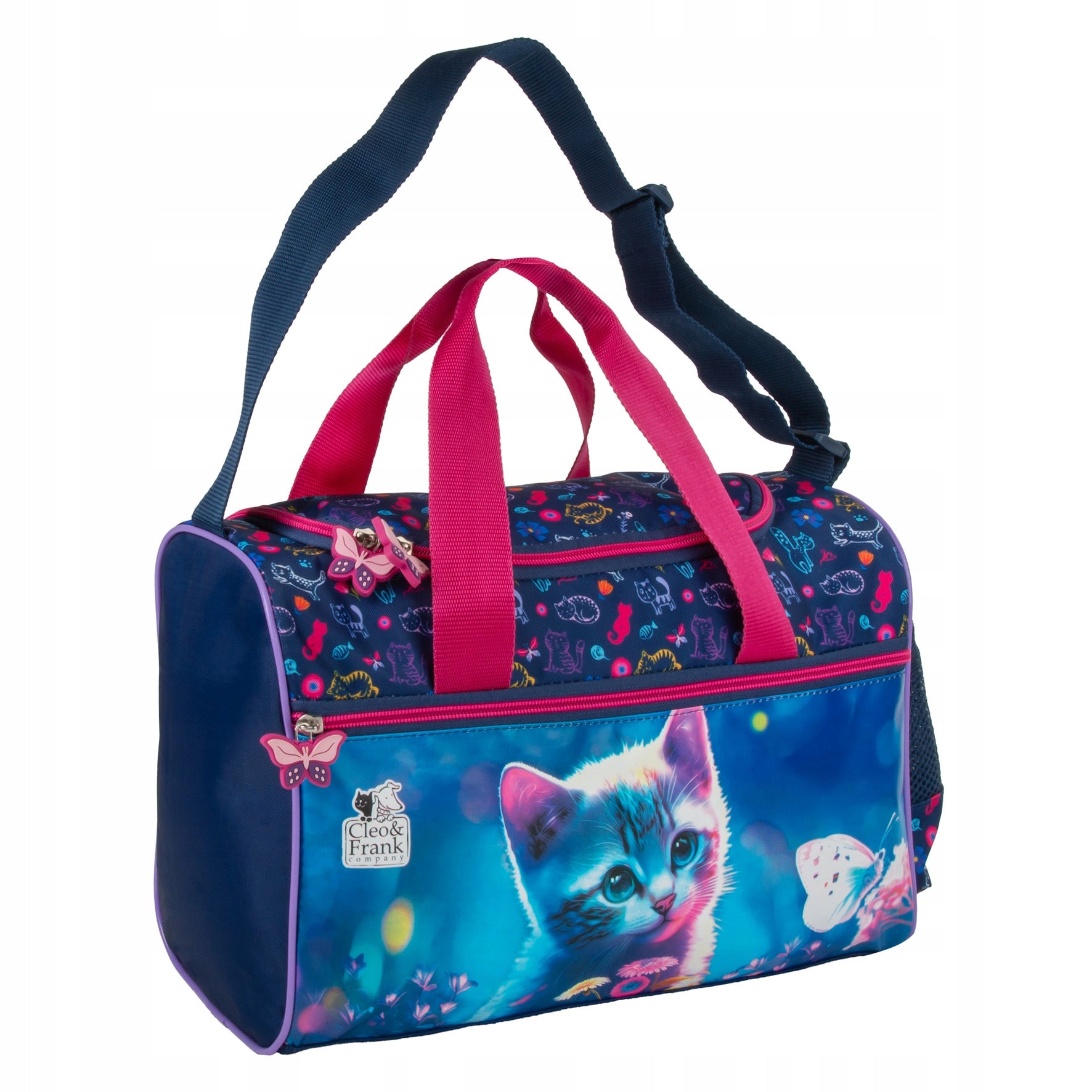SMALL SPORTS BAG CLEO CAT FOR POOL TRAINING FOR CHILDREN / TRAVEL KITTEN