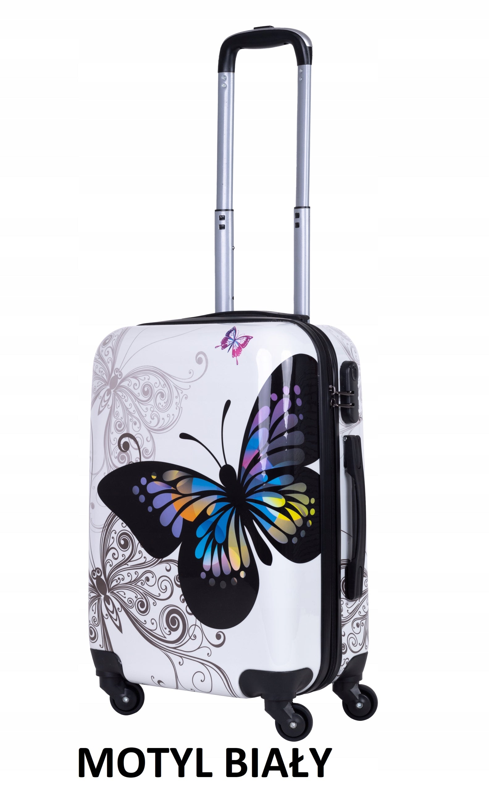 SMALL TRAVEL CABIN SUITCASE 30L 4 WHEELS POLYCARBON BAGIA SUITCASES COLORS Manufacturer code LOVE K