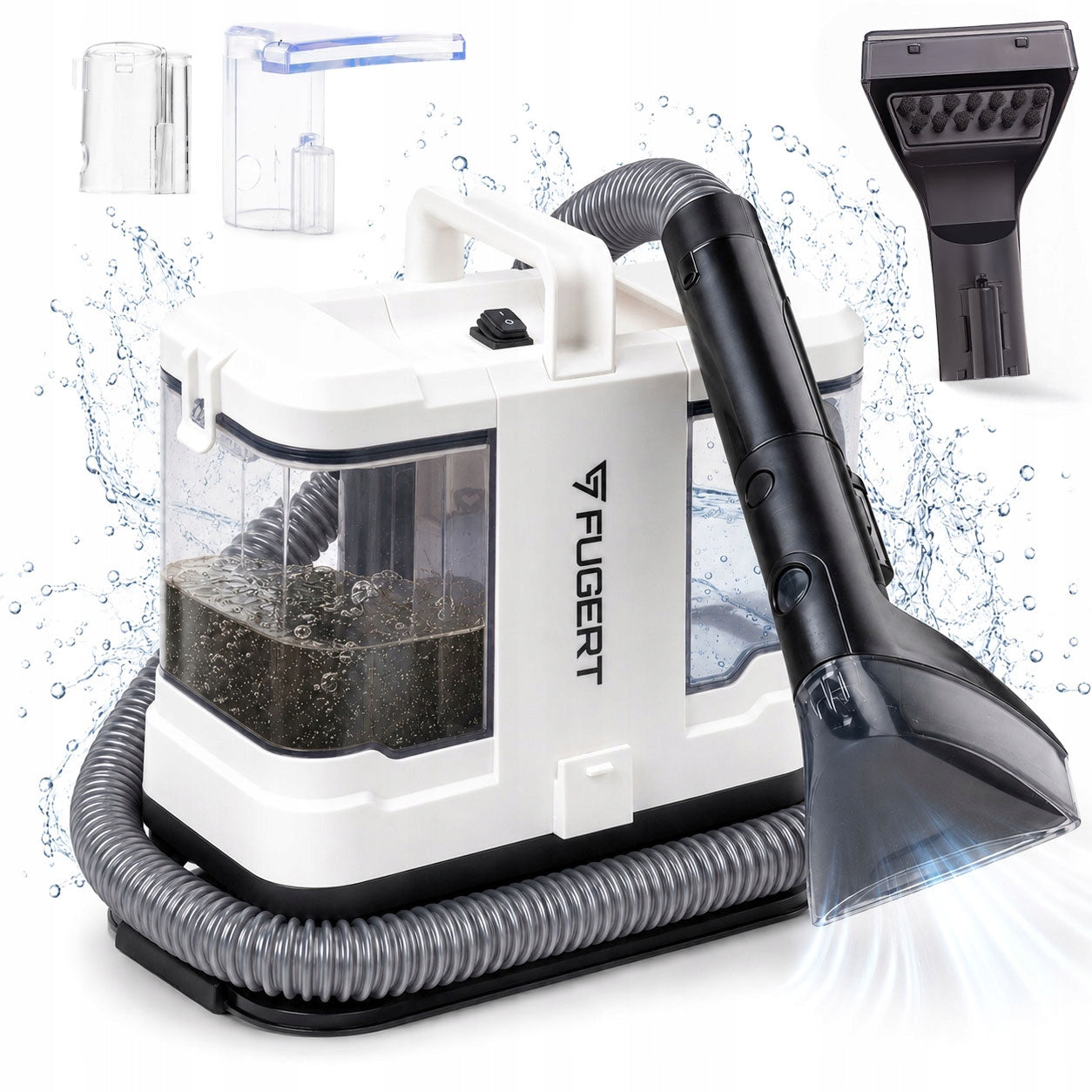 SMALL WASHING VACUUM CLEANER FOR UPHOLSTERY AND CARPETS PORTABLE FUGERT FUG-0249