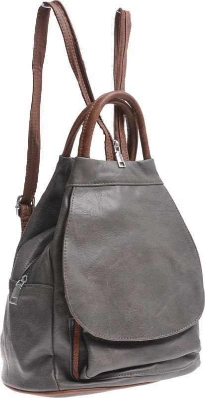 SMALL WOMEN'S CITY BACKPACK FOR WORK HOLDS A5 grey