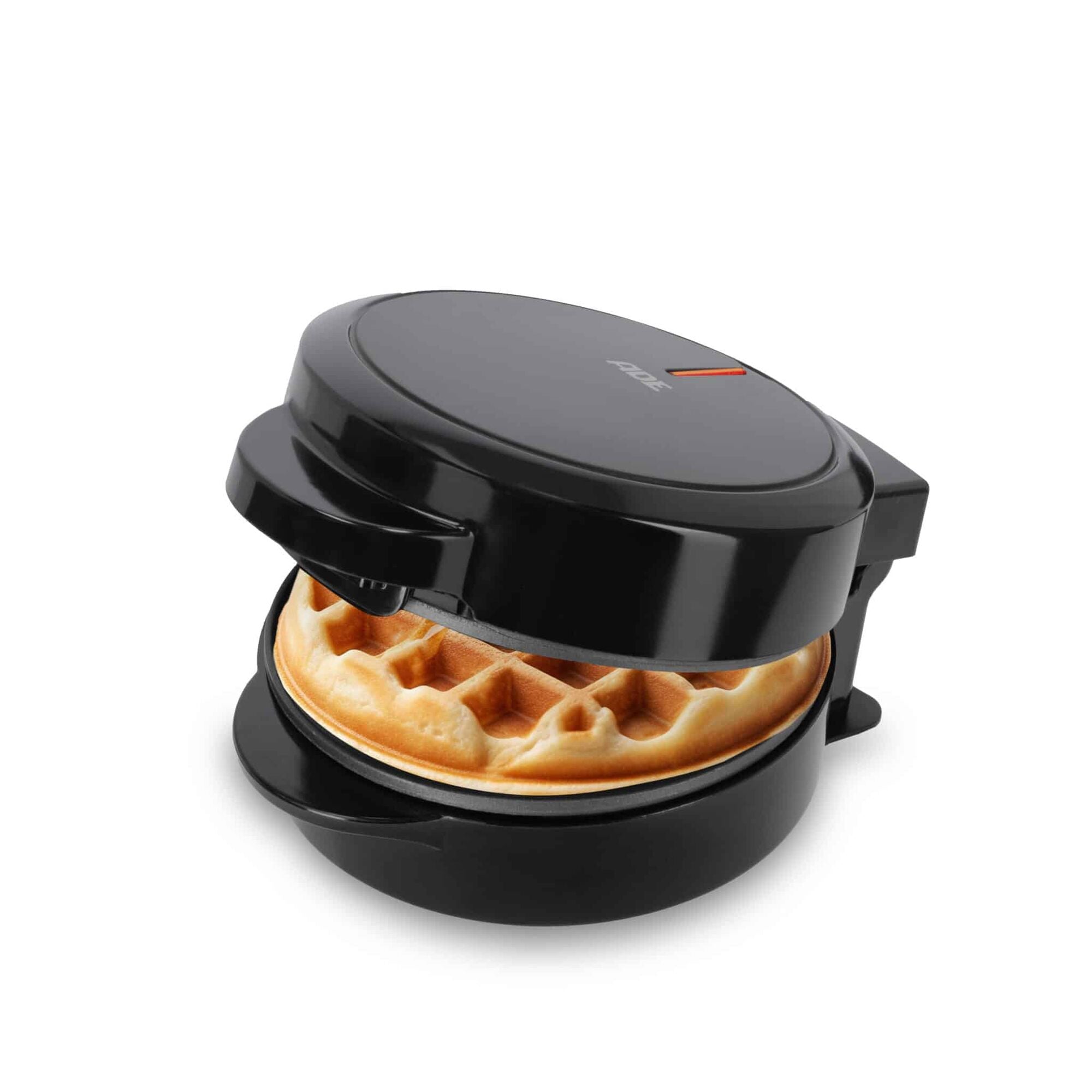 SMALL Waffle Iron ADE for 1 waffle with a diameter of 11,5 cm Non-stick Power rating 550 W