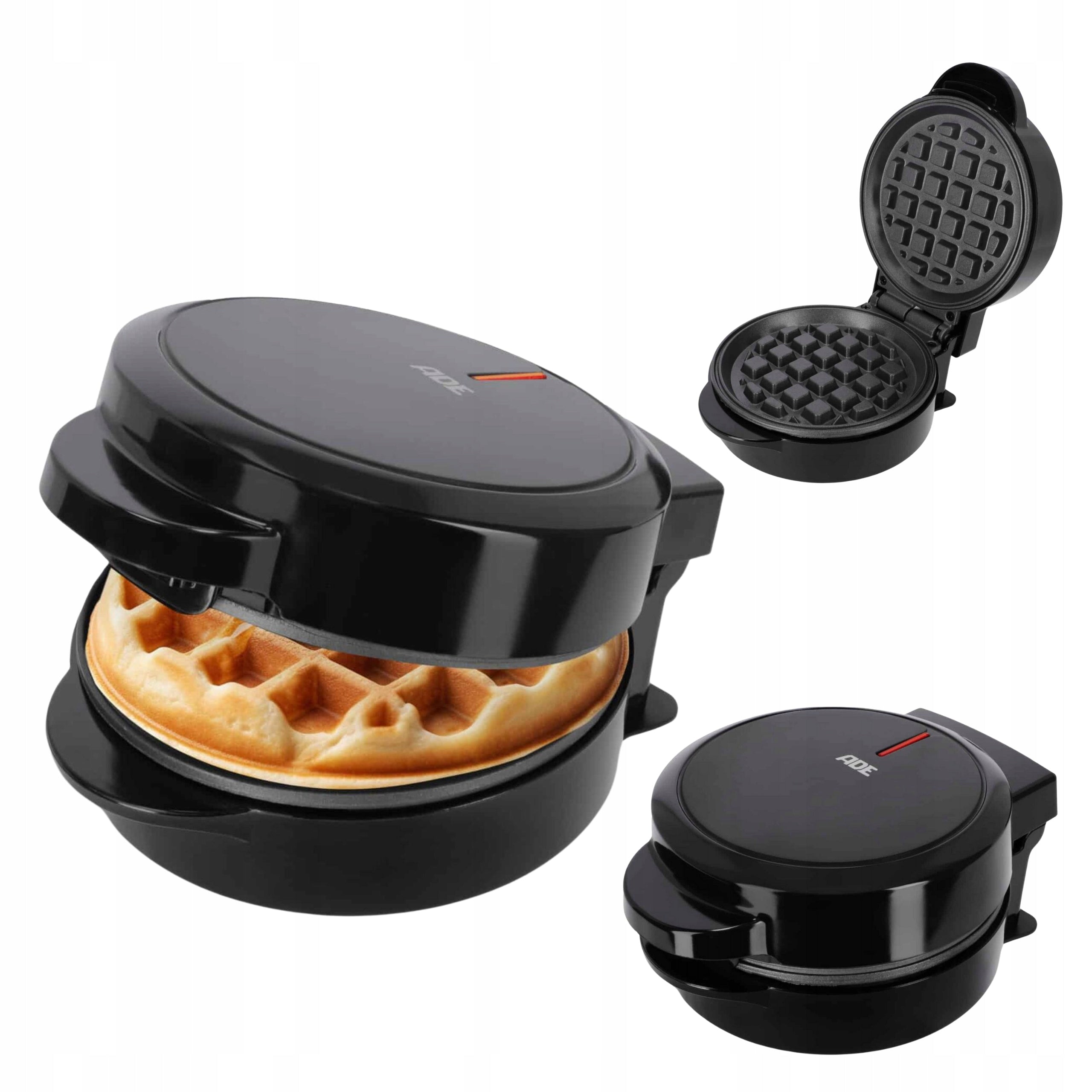 SMALL Waffle Iron ADE for 1 waffle with a diameter of 11,5 cm Non-stick