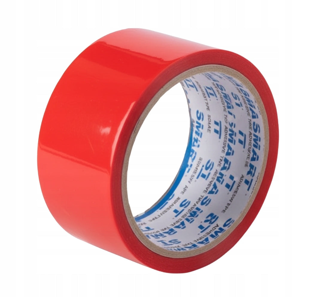 SMART 48/50 COLOURED RED 48X50 ADHESIVE PACKING TAPE - RED