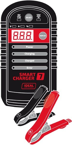 SMART 7 rectifier, charging voltage 6/12 V, charging current 7 A, voltage
