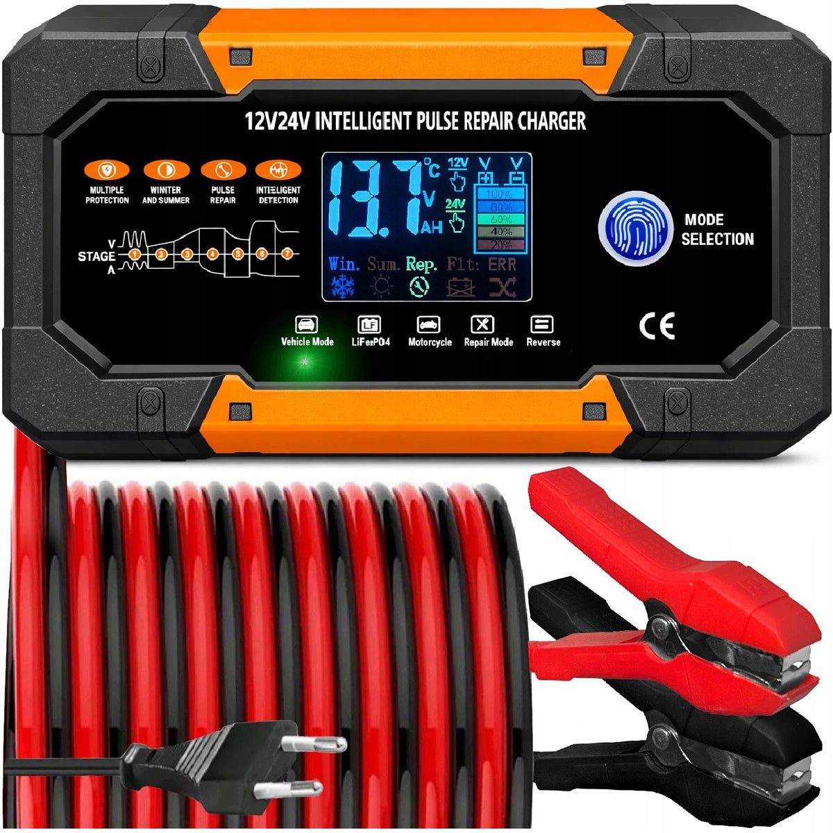 SMART 7in1 Battery Rectifier with 12V 24V Automatic Repair Function