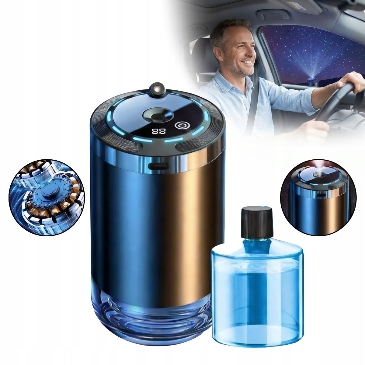 SMART AIR FRESHENER FOR CAR FRAGRANCE DIFFUSER
