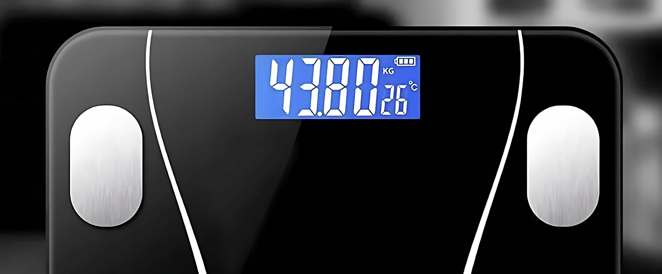SMART ANALYTICAL BATHROOM SCALE + ANDROID iOS APP + 2x AAA BATTERY Brand Spacetronik