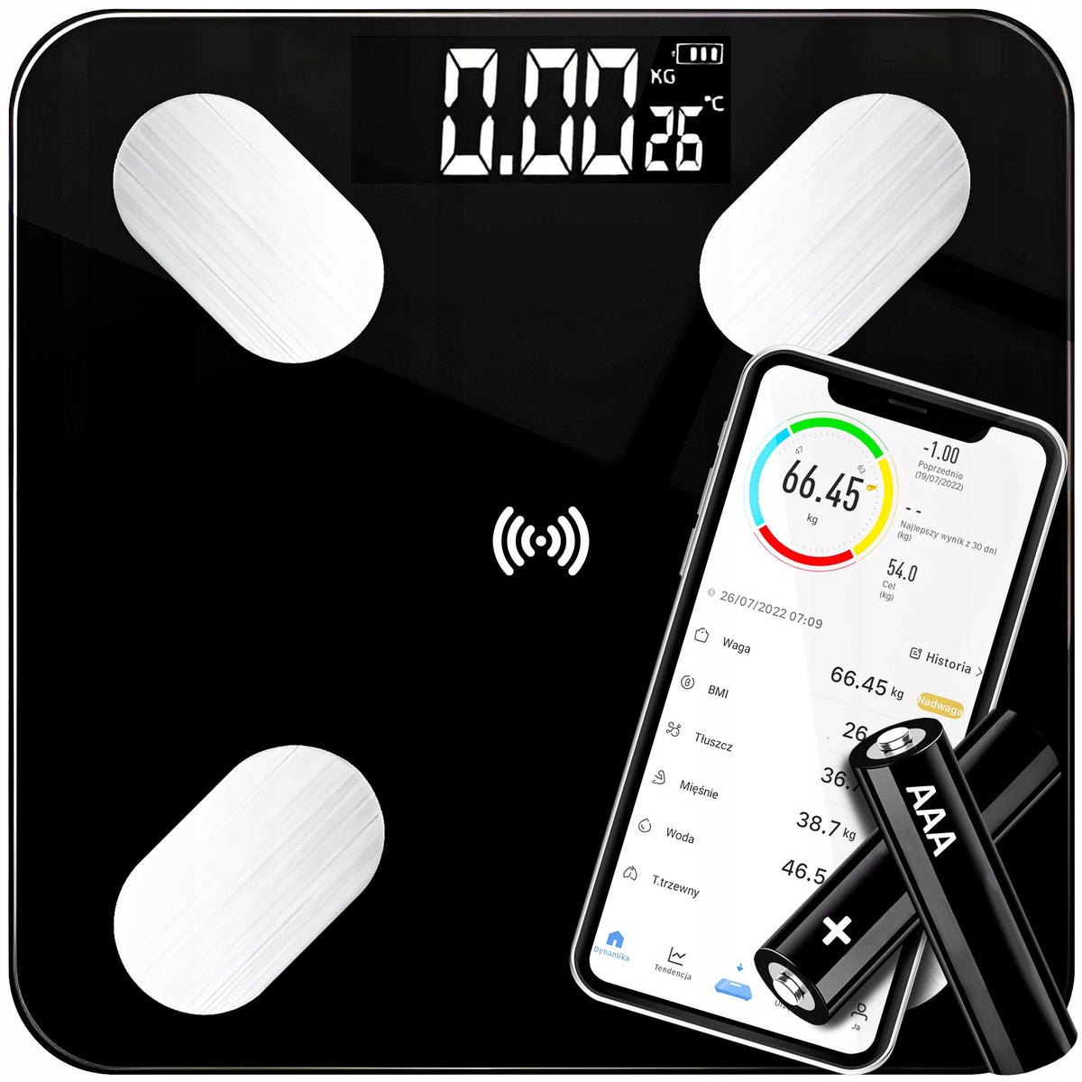 SMART ANALYTICAL BATHROOM SCALE UP TO 180KG