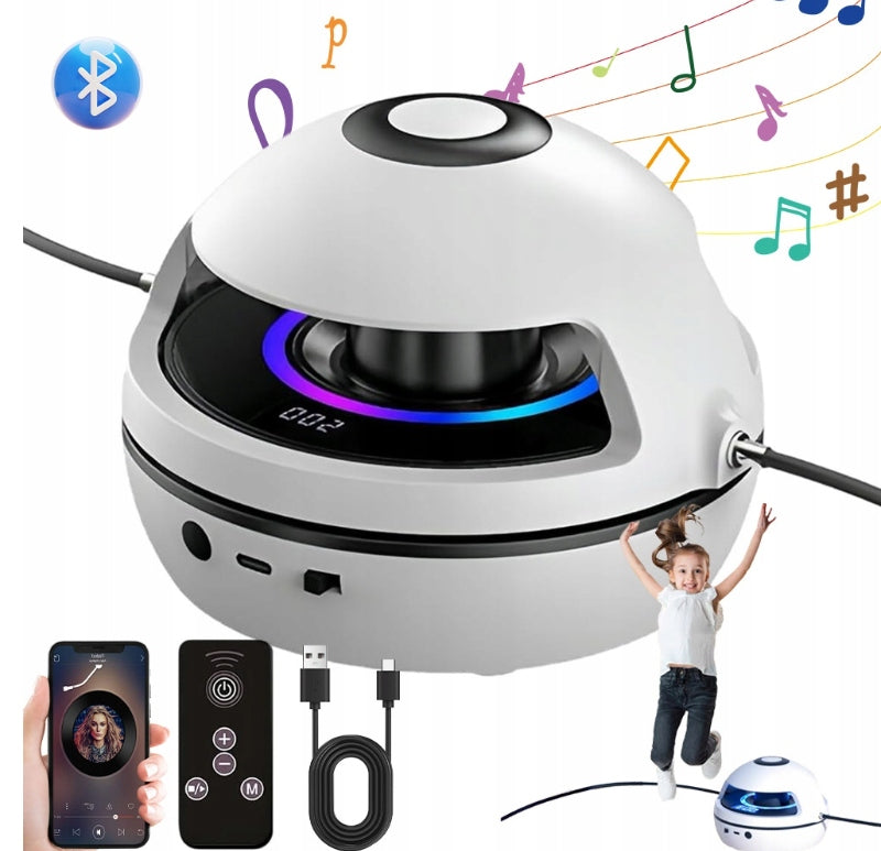 SMART AUTOMATIC MUSIC JUMP ROPE PINK LED + REMOTE + SPEAKER