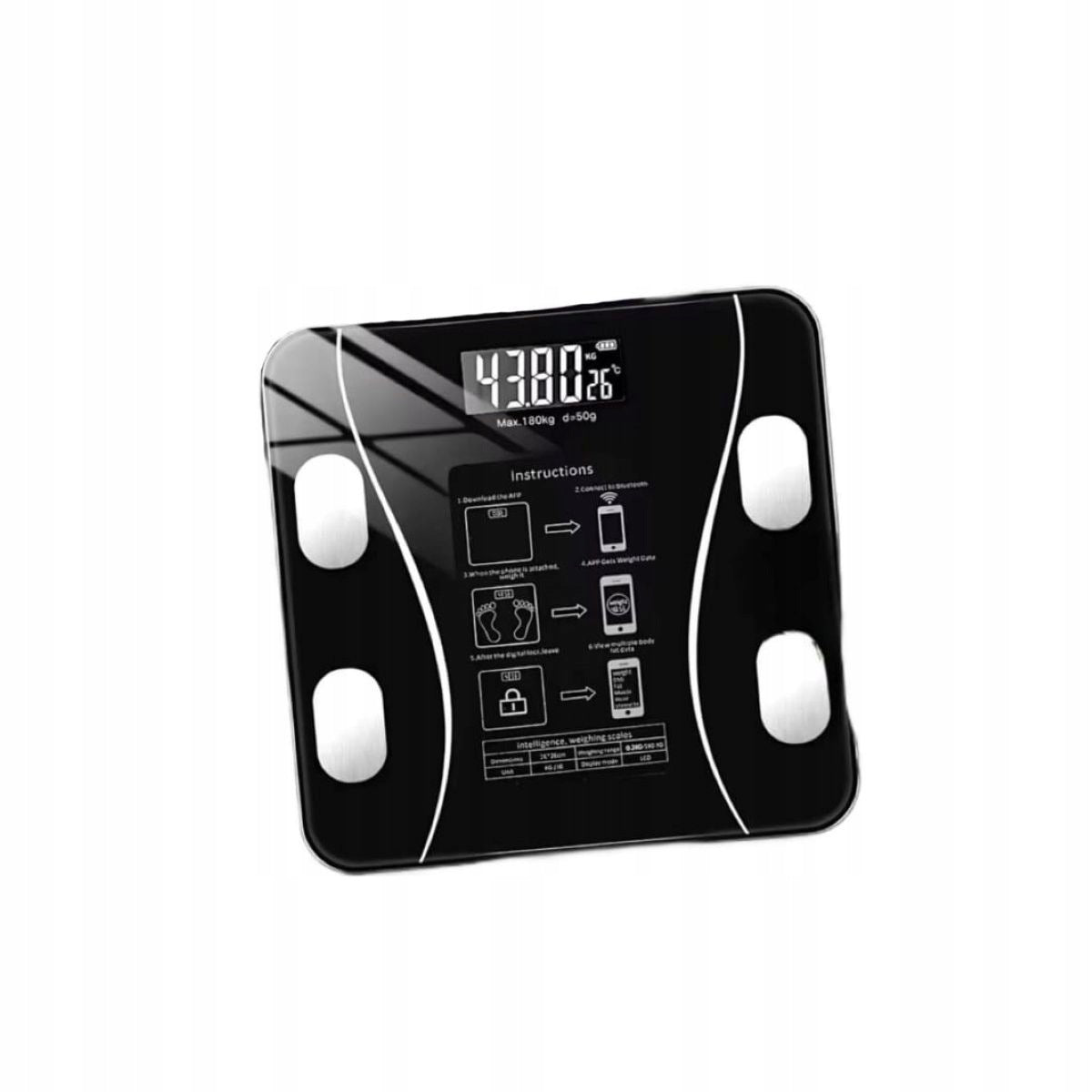 SMART BATHROOM SCALE BLUETOOTH DIGITAL WEIGHT MEASURING SCALE
