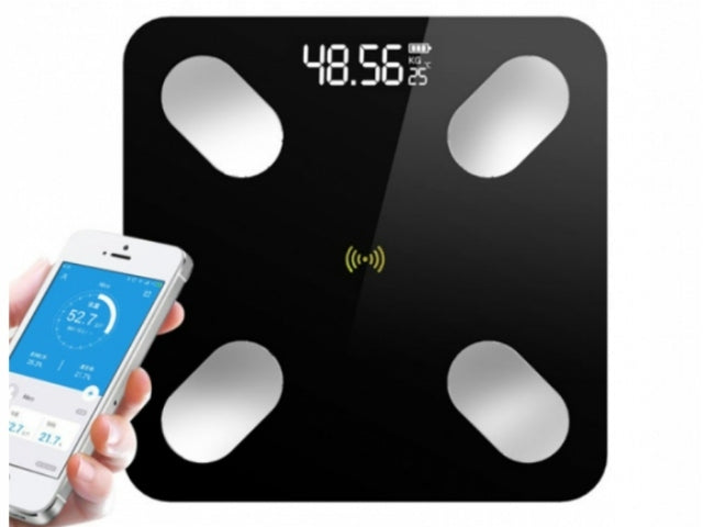 SMART BATHROOM SCALE GLASS SMART + batteries
