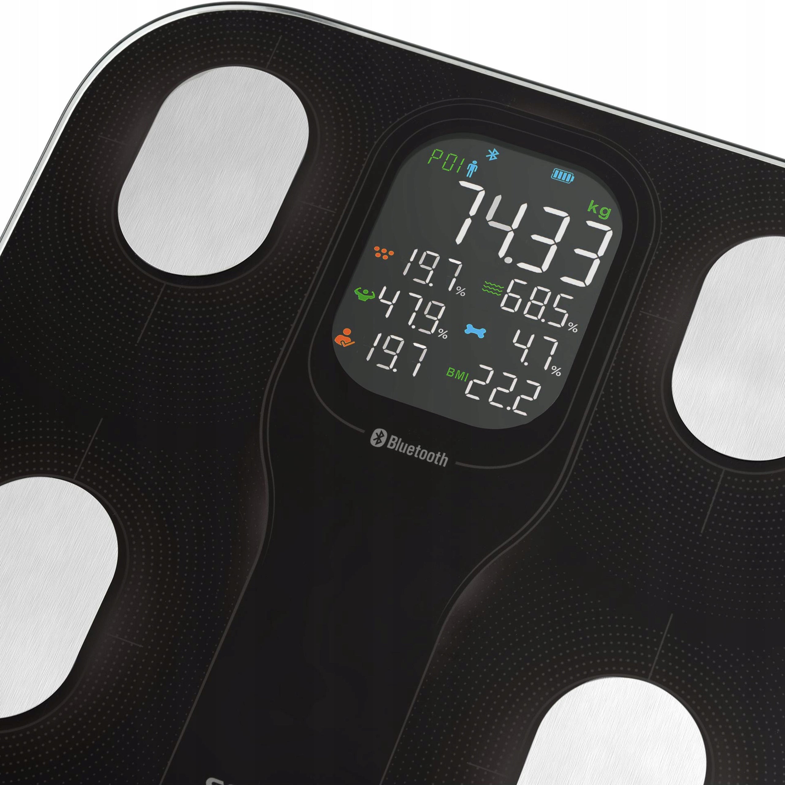 SMART BATHROOM SCALE Personal Fitness BMI iOS Android SBS9002BK Brand Sencor