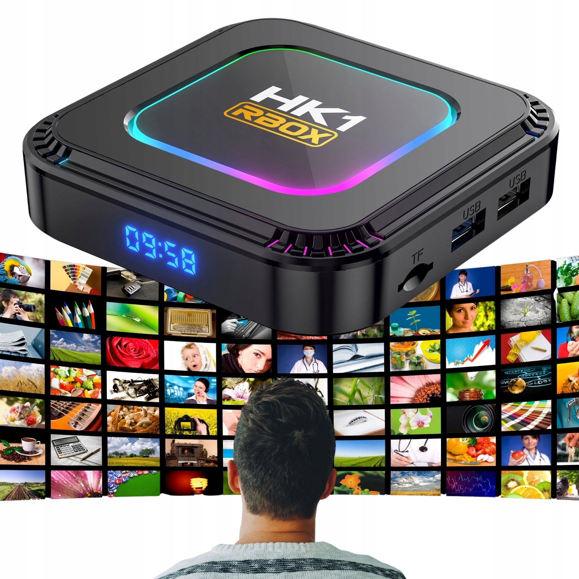 SMART BOX TV 8K 4K ANDROID 13 WIFI 6 BLUETOOTH 5.0 ADAPTER
