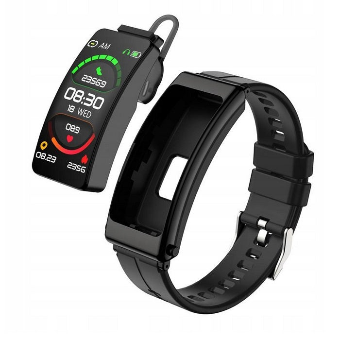 SMART BRACELET WITH WIRELESS HEADPHONE HEADSET 2in1