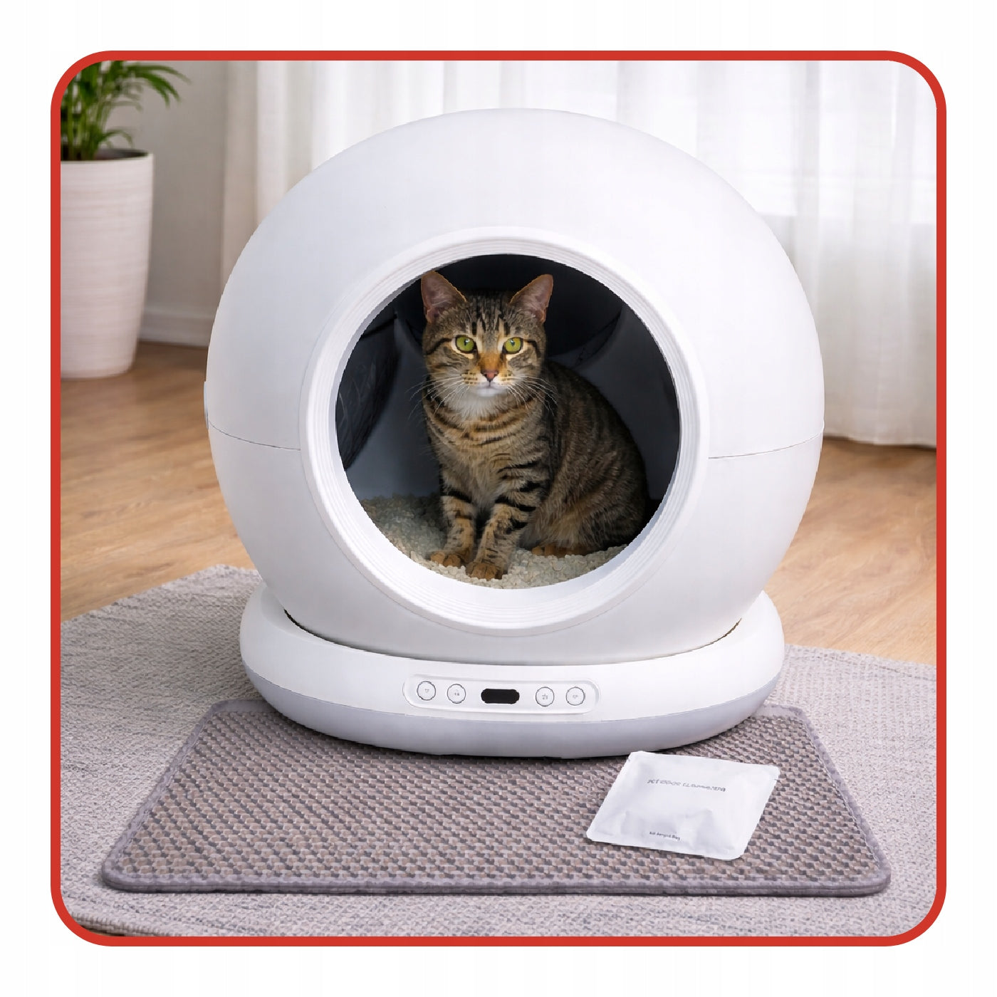 SMART CAT LITTER BOX AUTOMATIC WIFI UV CAMERA APPLICATION CB002 Manufacturer code CB002