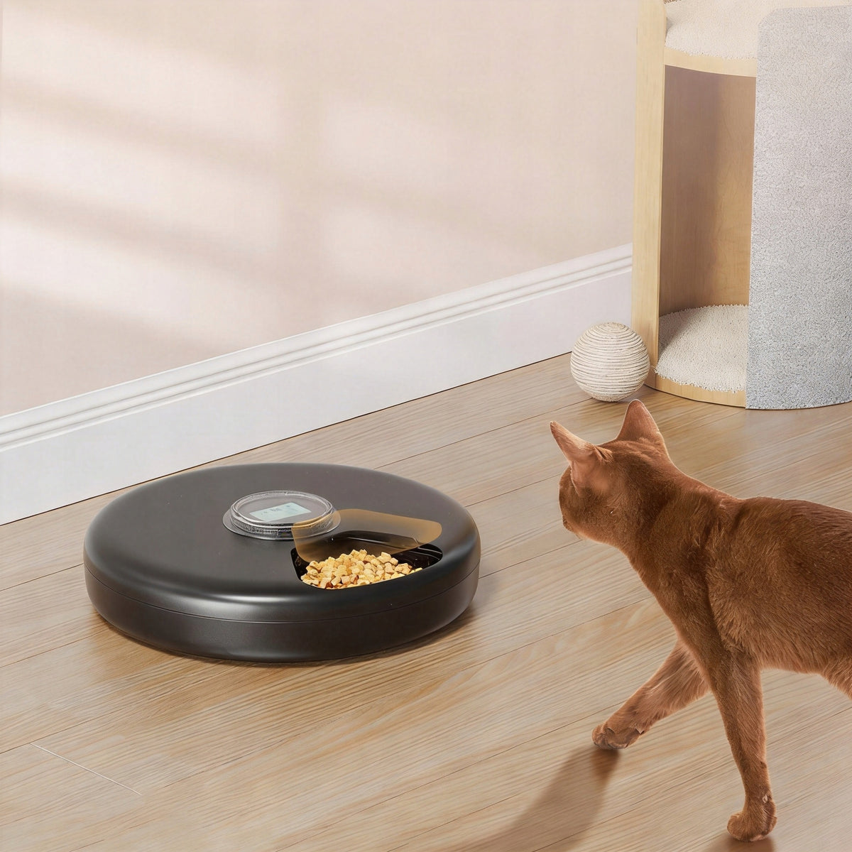 SMART DOG CAT FOOD FEEDER 6 CHAMBER LCD 2 COOLING CARTRIDGES Kind automatic feeder