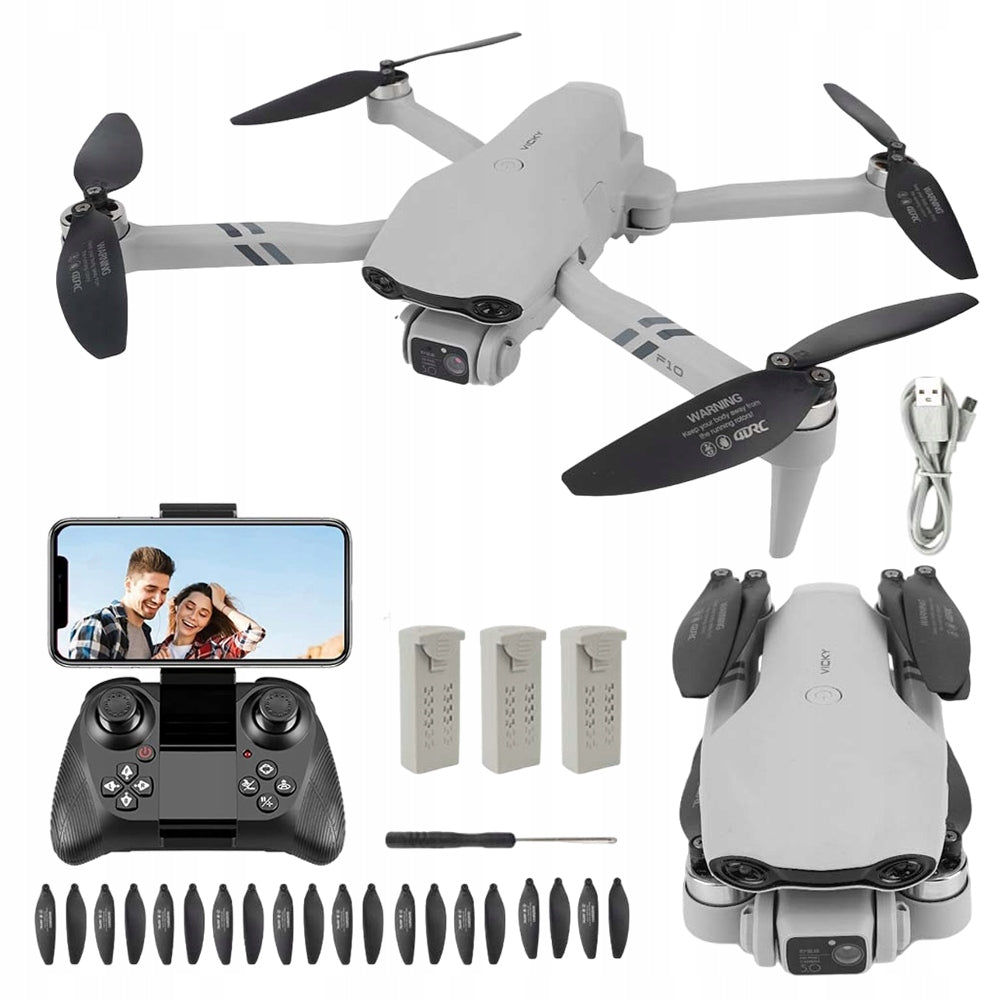 SMART DRONE REMOTE CONTROLLEDWITH HD CAMERA 480P 3 BATTERY