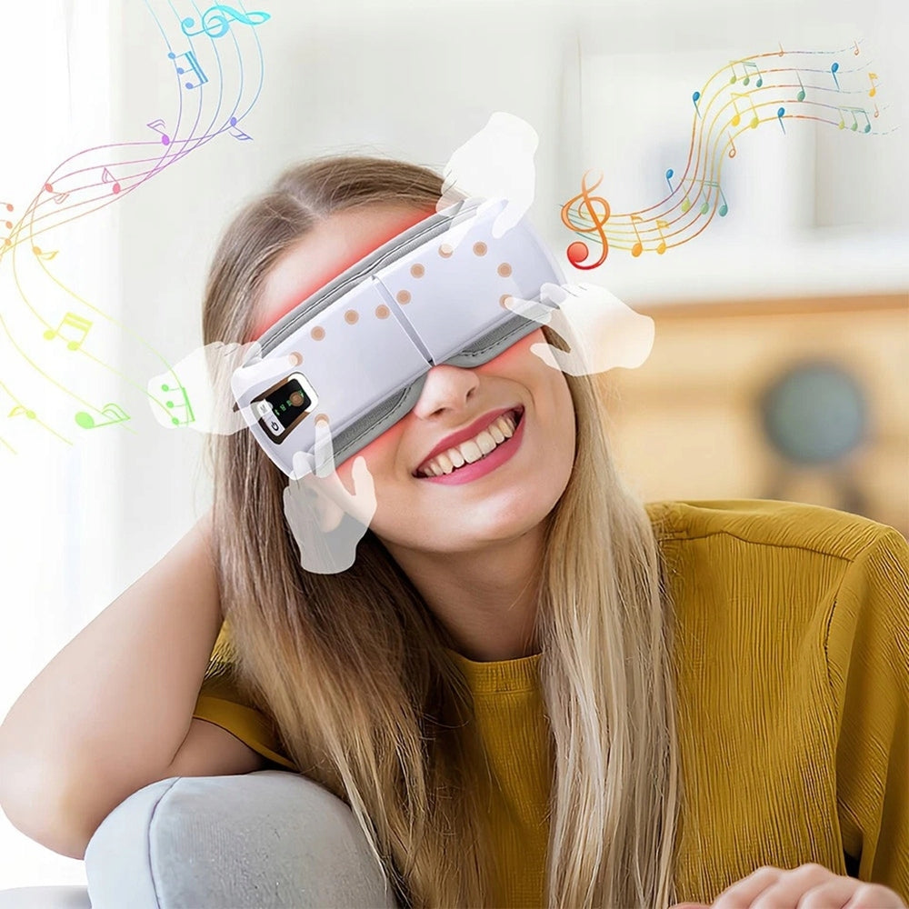 SMART EYE MASSAGER WITH BLUETOOTH AND HEATING CHARGED USB 1200MAH Brand no brand