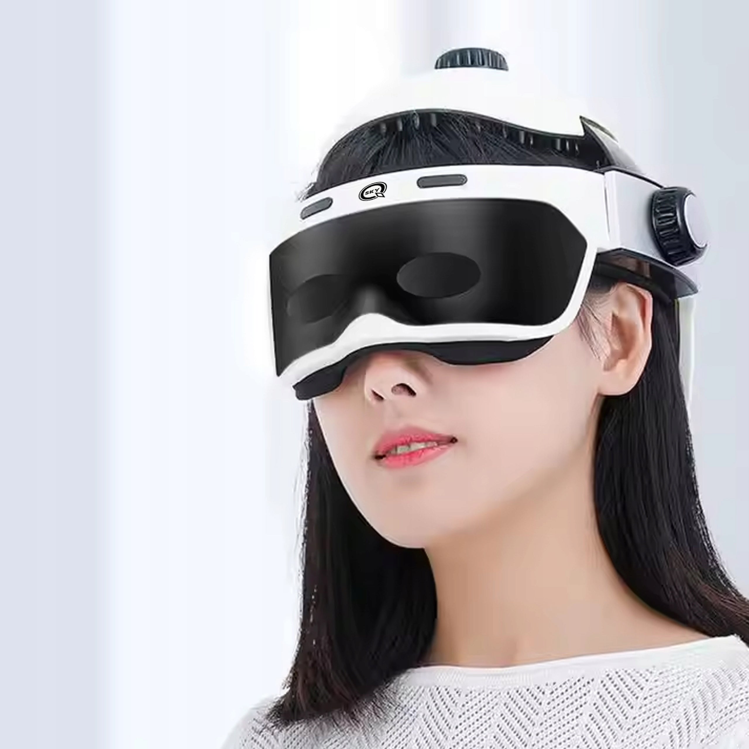 SMART HEAD MASSAGER FOR MIGRAINE RELAXATION WARM BLUETOOTH MUSIC Medical device no