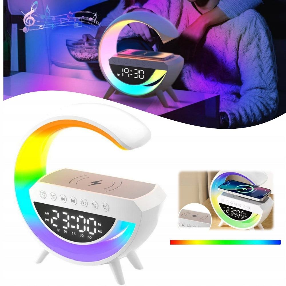 SMART LAMP WITH BLUETOOTH SPEAKER ALARM CLOCK AND CHARGING FUNCTION