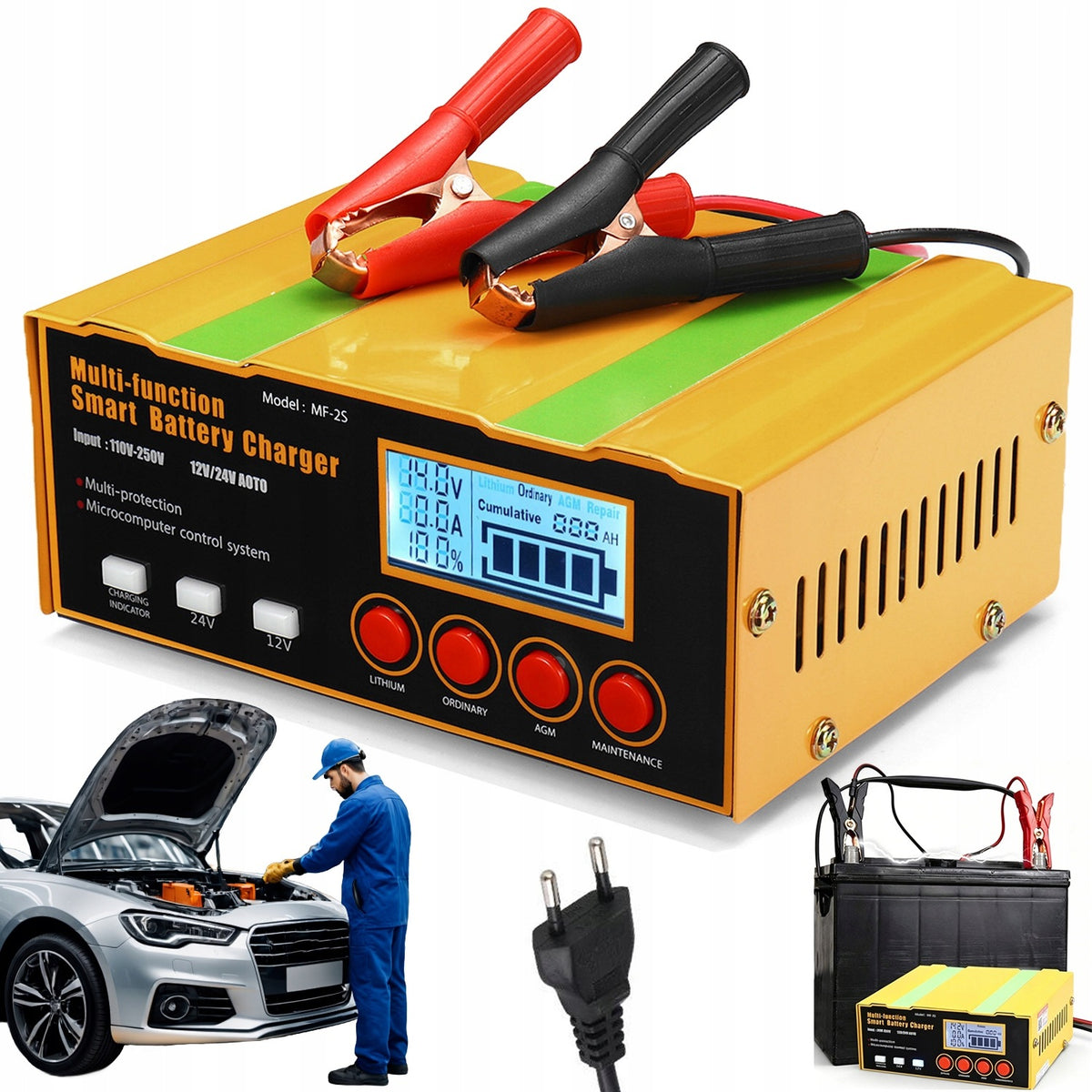SMART RECTIFIER 12V 24V AGM LCD PULSE REPAIR FOR CAR