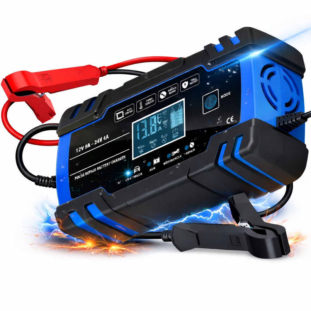 SMART RECTIFIER FOR BATTERY LCD 12V 24V 10A REPAIR FUNCTION