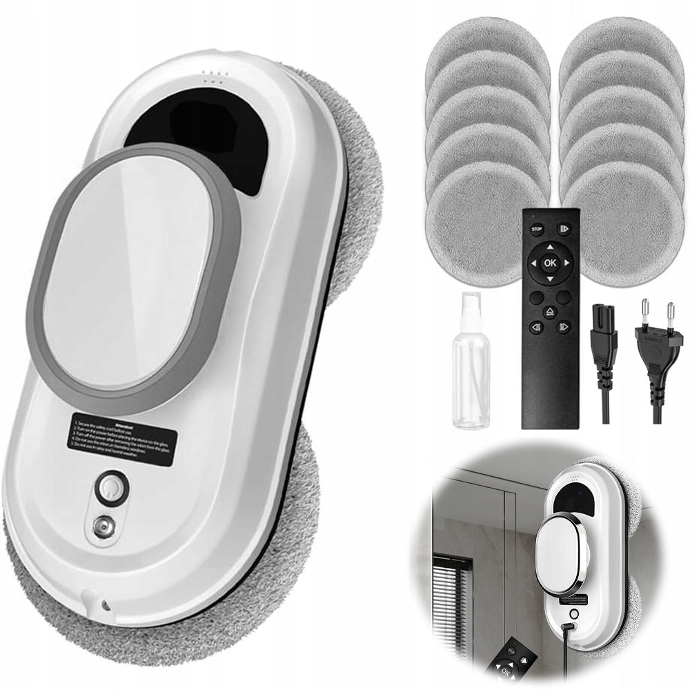 SMART ROBOT FOR WASHING MIRROR WINDOWS AUTOMATIC WASHER DOUBLE SUCTION CUP