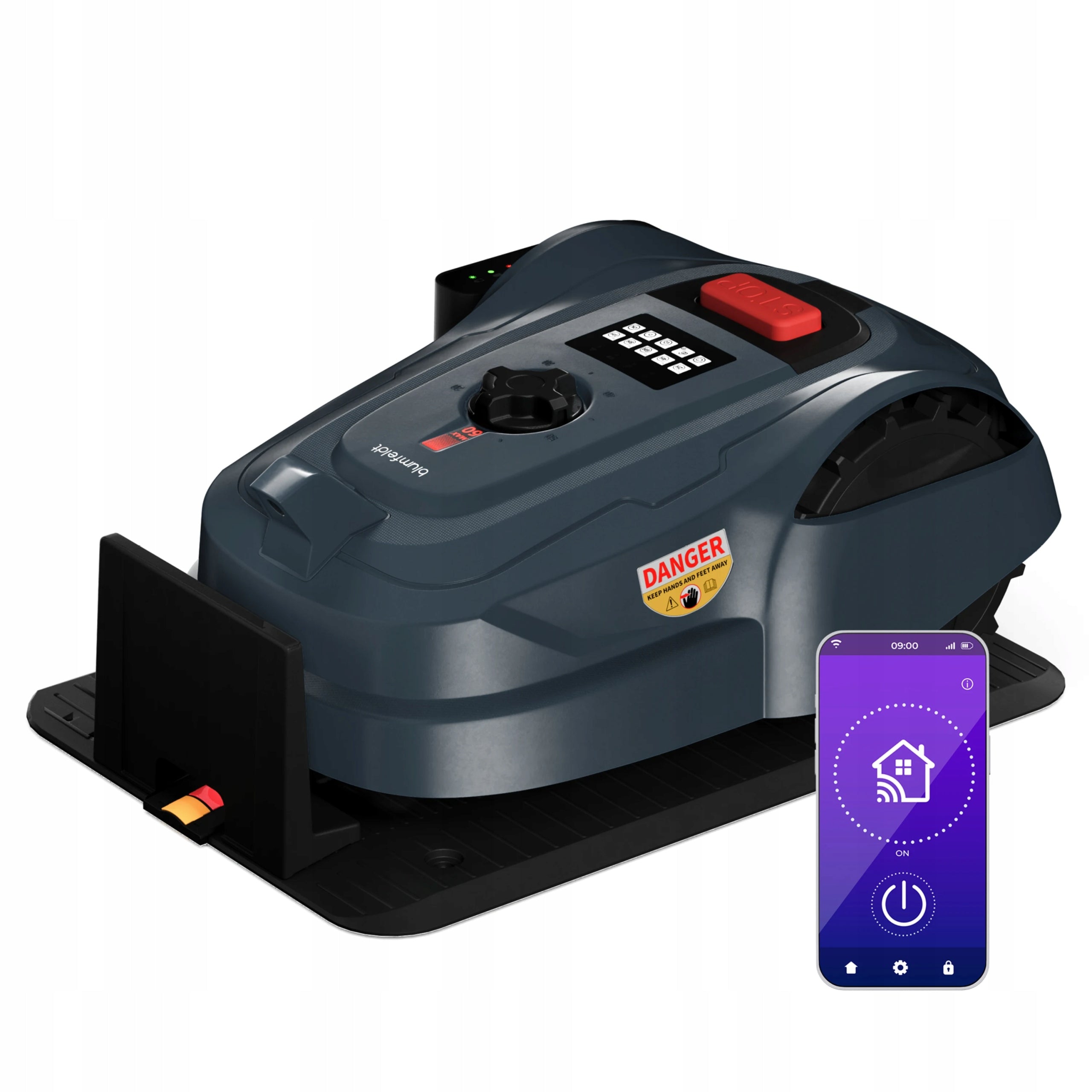SMART ROBOT MOWING LAWN MOWER AUTOMATIC UP TO 1000 M2 Mowing height adjustment range 20–60 cm