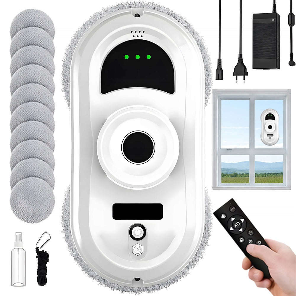 SMART ROBOT WINDOW CLEANER KIT WASHER 2800PA WITH SAFETY ROPE