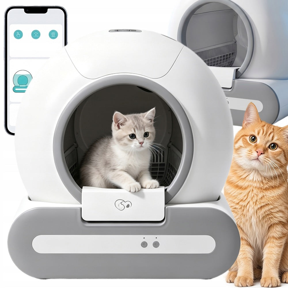 SMART SELF-CLEANING LITTER BOX DESIGN OPEN FOR CAT APPLICATION