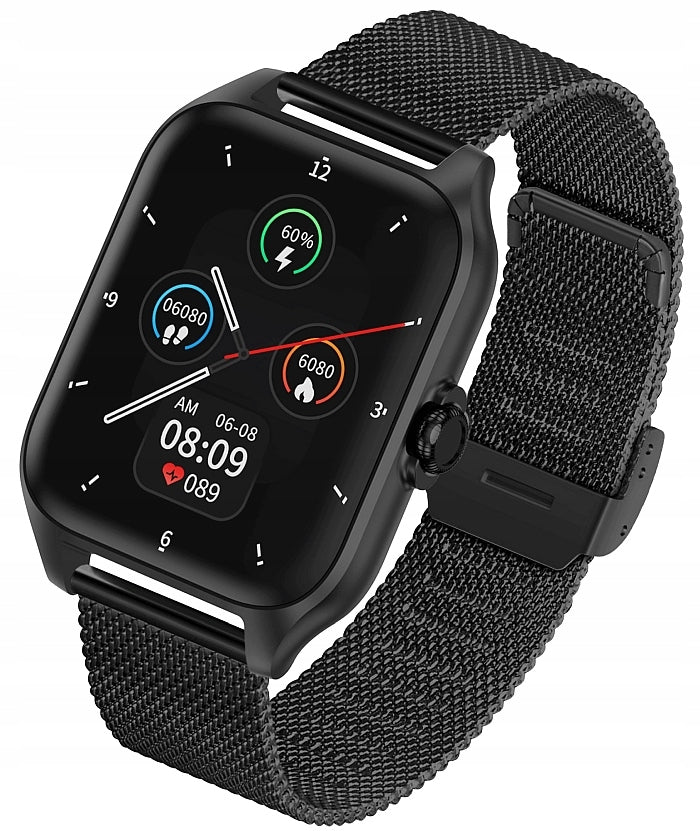 SMART Smartwatch GARETT GRC Activity 2 black + strap - SET!