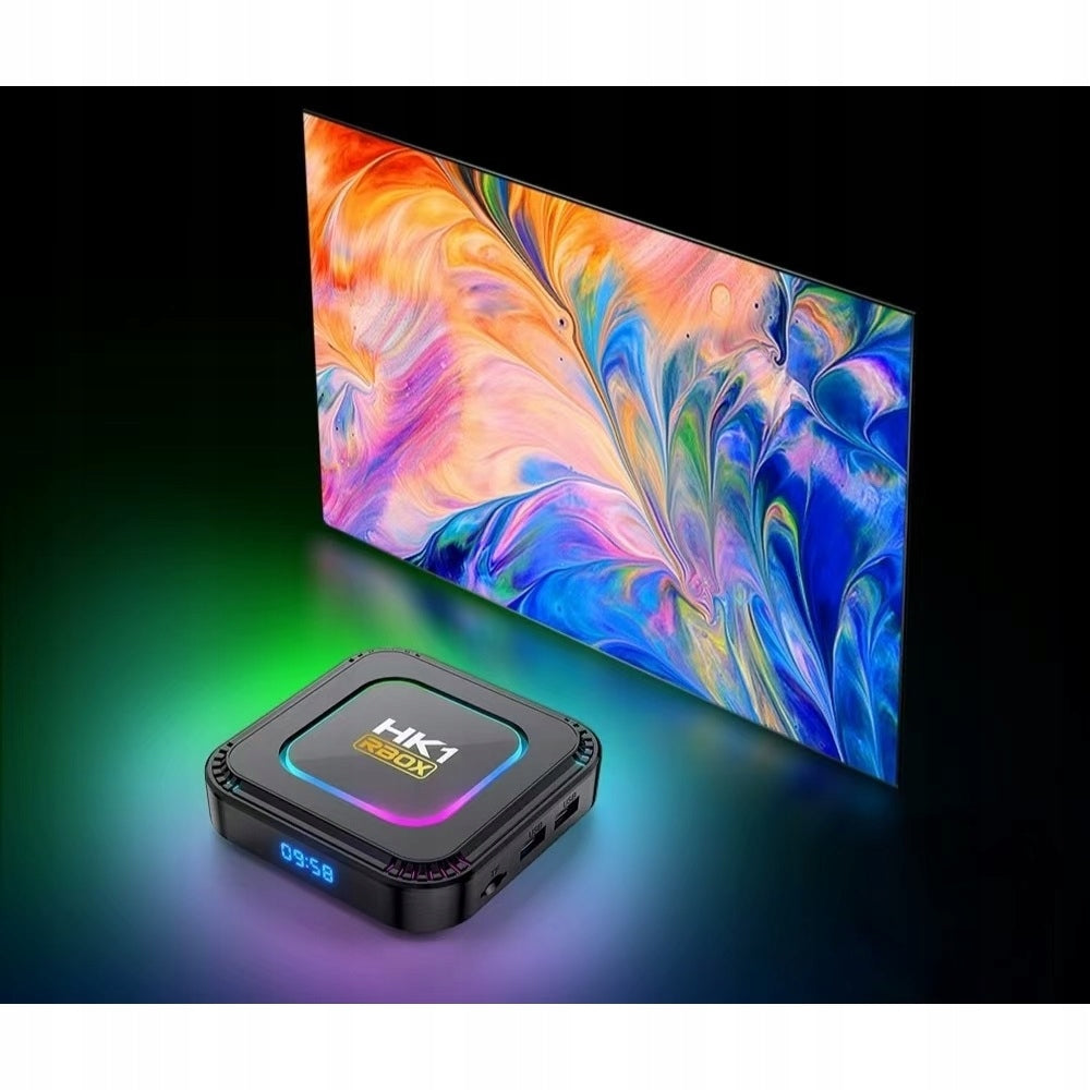 SMART TV BOX 4K MEDIA ADAPTER 8K ANDROID 13 BLUETOOTH WIFI REMOTE CONTROL Packaging status original
