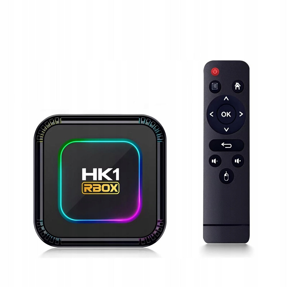 SMART TV BOX 4K MEDIA ADAPTER 8K ANDROID 13 BLUETOOTH WIFI REMOTE CONTROL