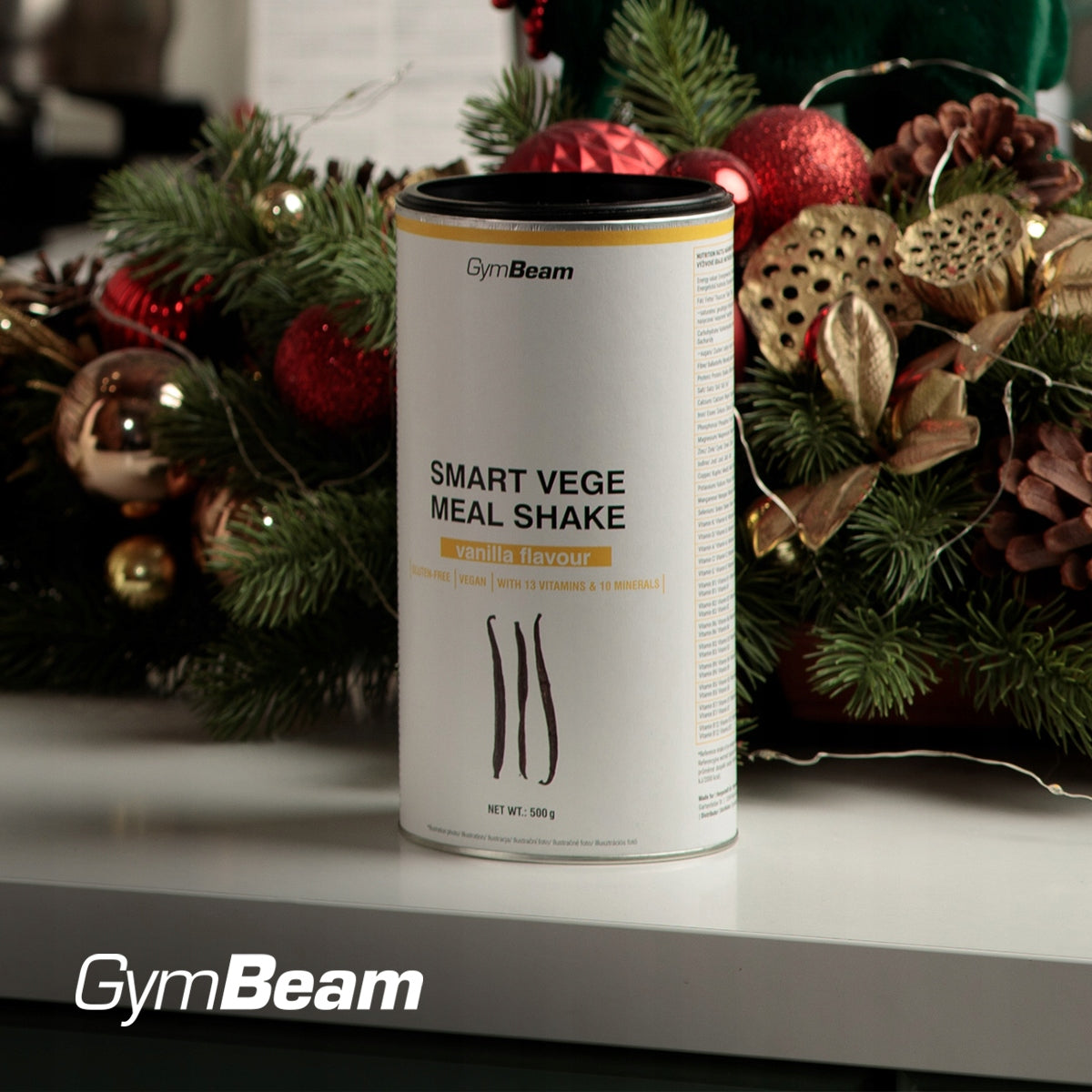 SMART VEGE MEAL SHAKE VEGETABLE PROTEIN POWDER - GymBeam 500g vanilla Expiration date at least 1 year from the date of purchase