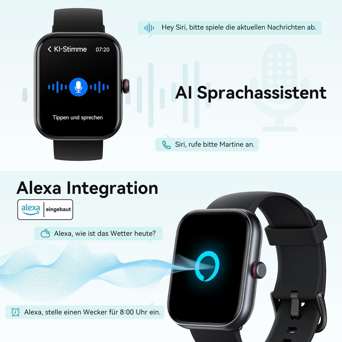 SMART WATCH 1.91 INCH ALEXA BLUETOOTH SPORT HEALTH MONITOR Brand no brand