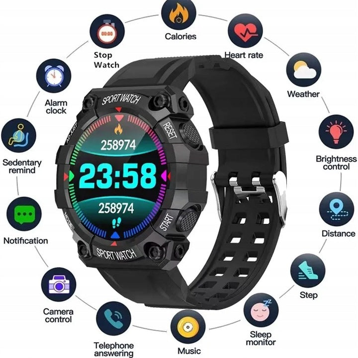 SMART WATCH FD68 WOMEN'S MEN'S KIDS SPORTS WATERPROOF EAN (GTIN) 5906970011631