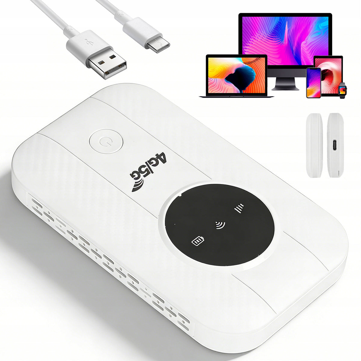 SMART WIFI ROUTER MODEM 4G LTE 300 MB/S USB INPUT SIM CARD WHITE CONVENIENT