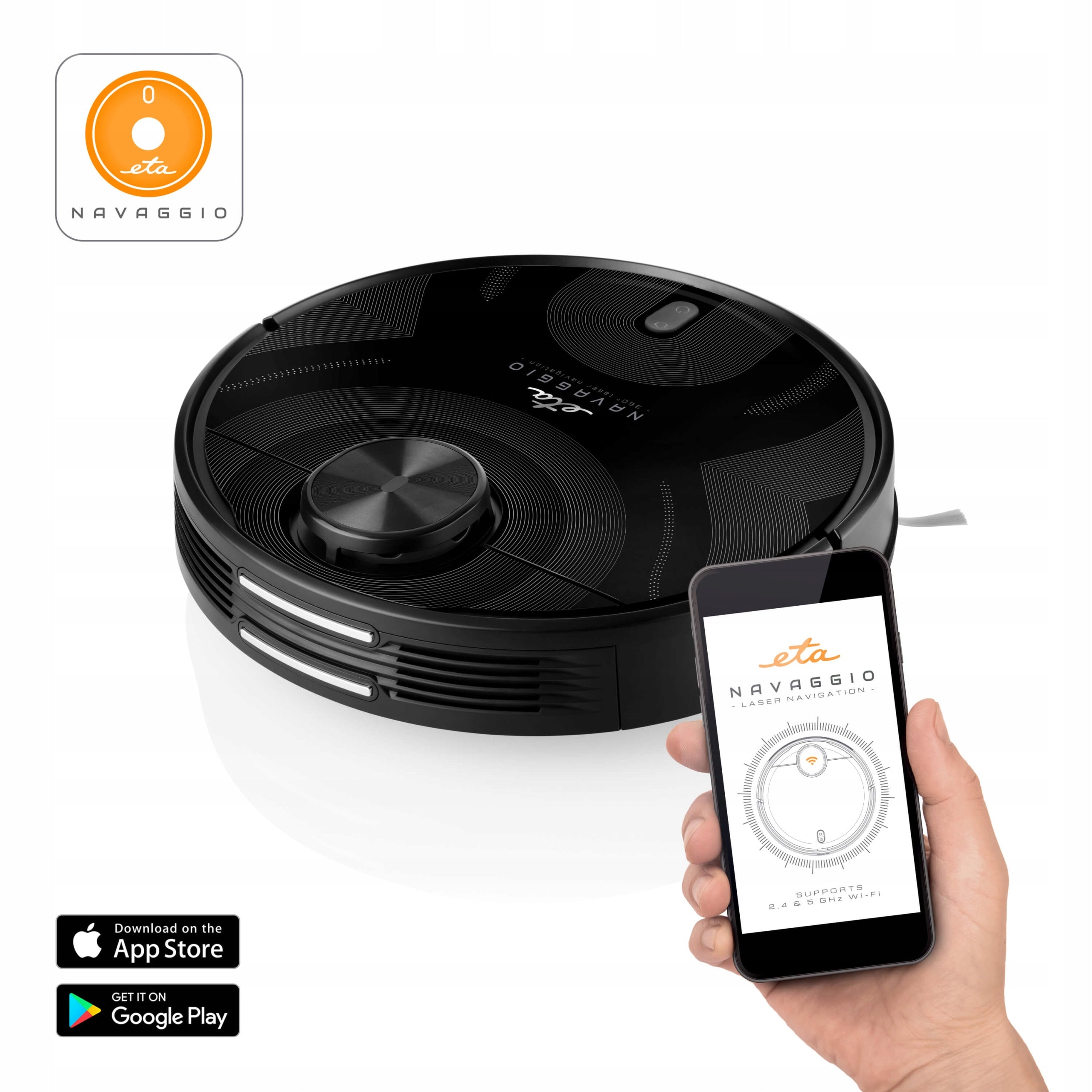 SMART robot vacuum cleaner with mop ETA Navaggio 222890000