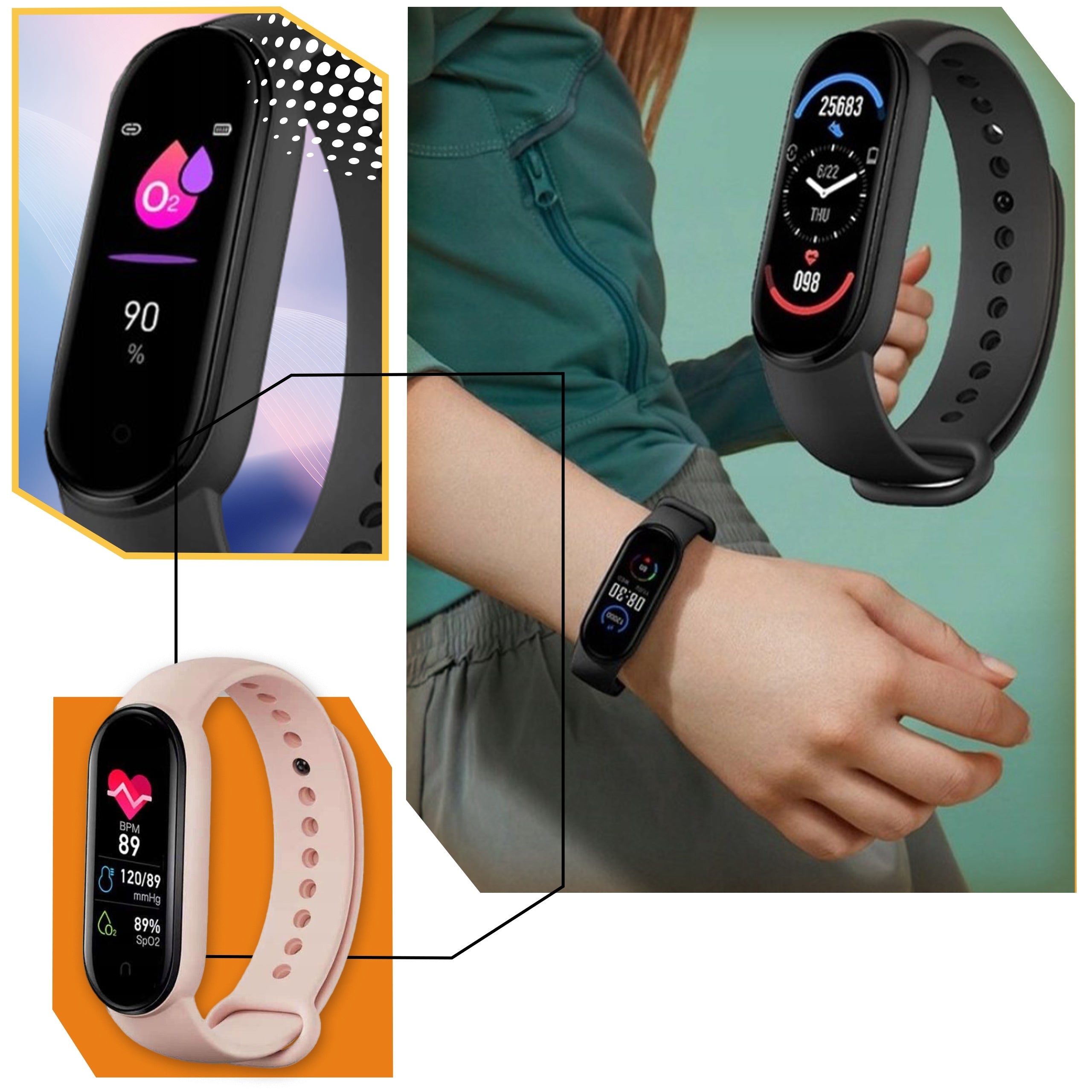 SMARTBAND M6 WOMEN'S SMARTWATCH FOR CHILDREN BAND SPORT Brand Lewer