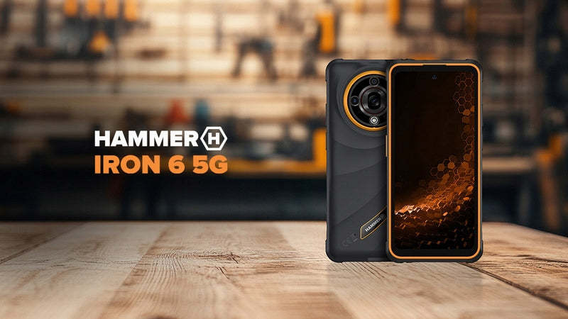 SMARTPHONE HAMMER IRON 6 5G 6 /128GB ARMORED PHONE WATERPROOF NIGHT VISION Headphones included no