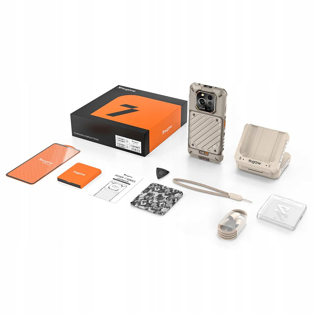 SMARTPHONE RUGONE XEVER 7 PRO 5G 12/512GB 2X BATTERY THERMAL IMAGING GREY Headphones included no