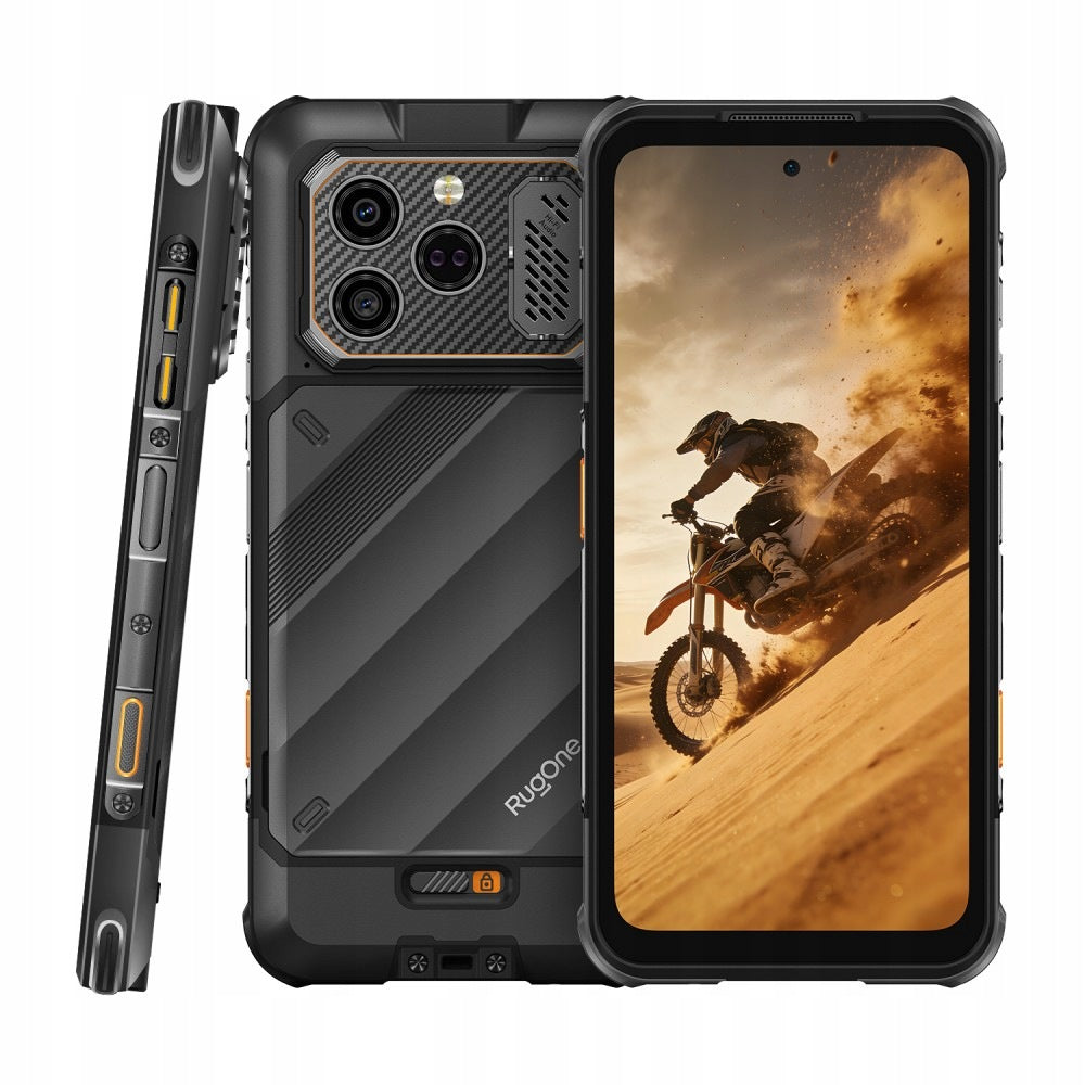 SMARTPHONE RUGONE XEVER 8 4G 8/128GB 2X BATTERY NIGHT VISION BLACK Charger included no