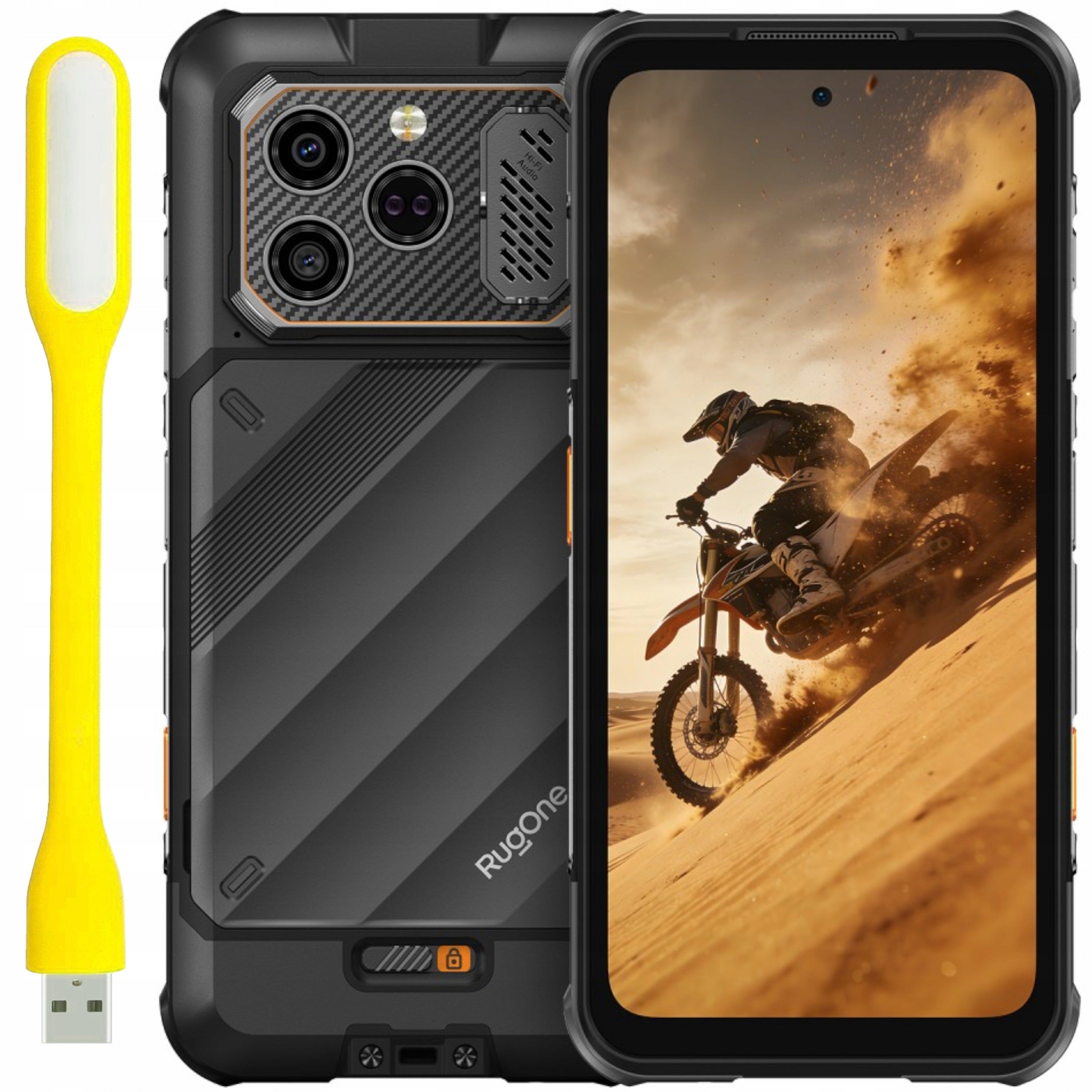 SMARTPHONE RUGONE XEVER 8 4G 8/128GB 2X BATTERY NIGHT VISION BLACK