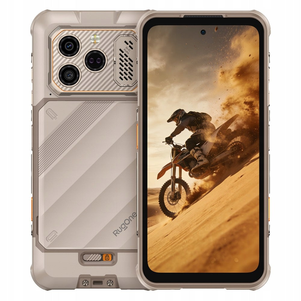 SMARTPHONE RUGONE XEVER 8 4G 8/128GB 2X BATTERY NIGHT VISION GREY Charger included no