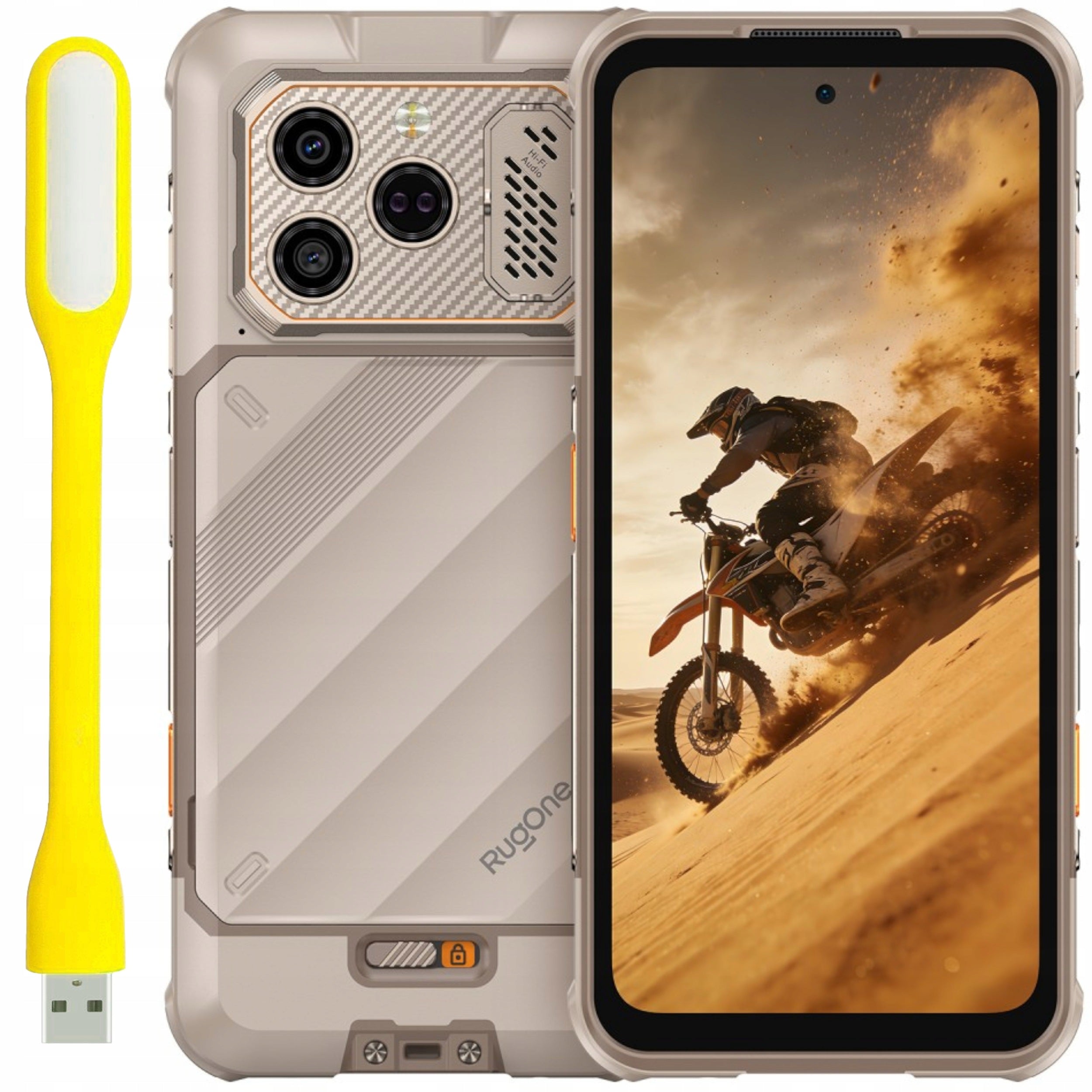 SMARTPHONE RUGONE XEVER 8 4G 8/128GB 2X BATTERY NIGHT VISION GREY