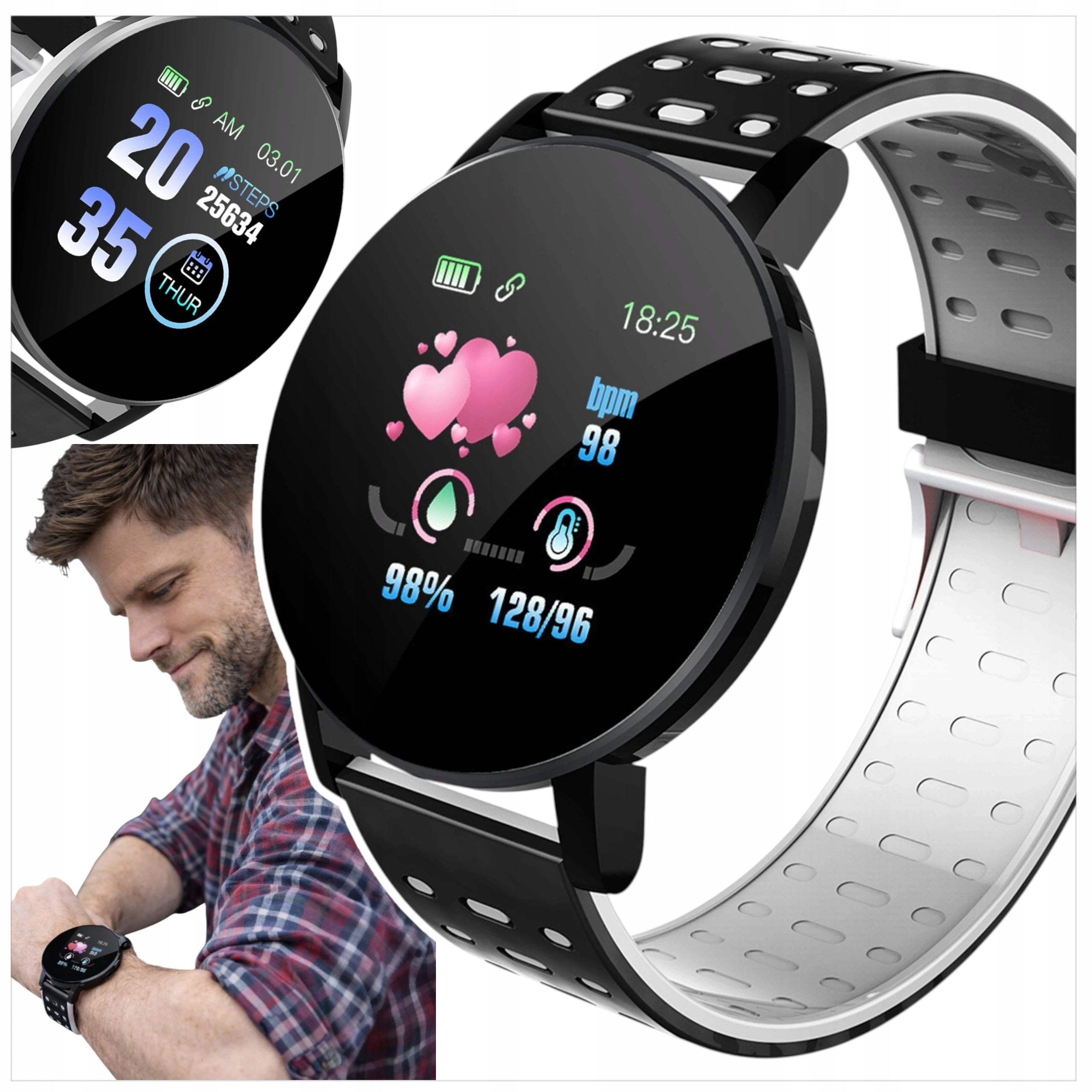 SMARTWATCH 119 PLUS RUNNING SPORTS WATCH BAND SMART Packaging status original